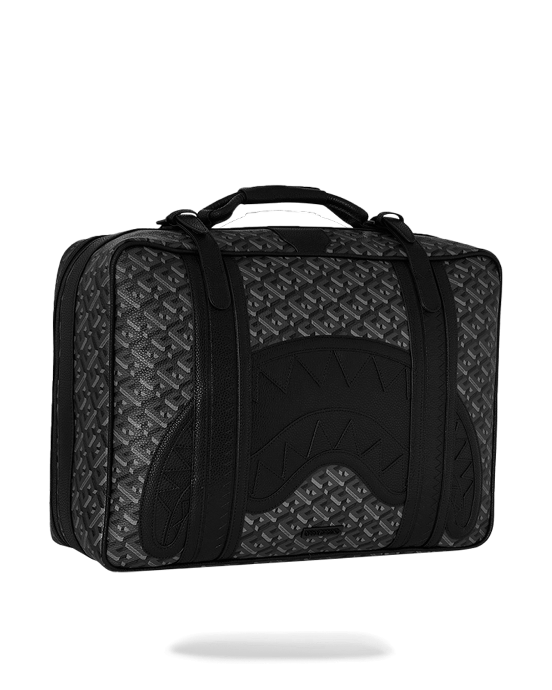 Thunderclap Convertible Faux Leather Backpack being carried as a handheld briefcase