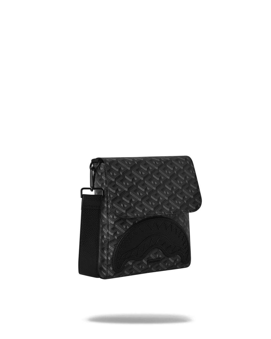 Interior view of the crossbody bag with zipped pocket.