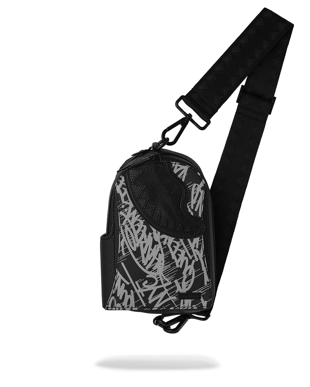 Front view of the A.M.P.M Crossbody Sling Bag showcasing its compartments