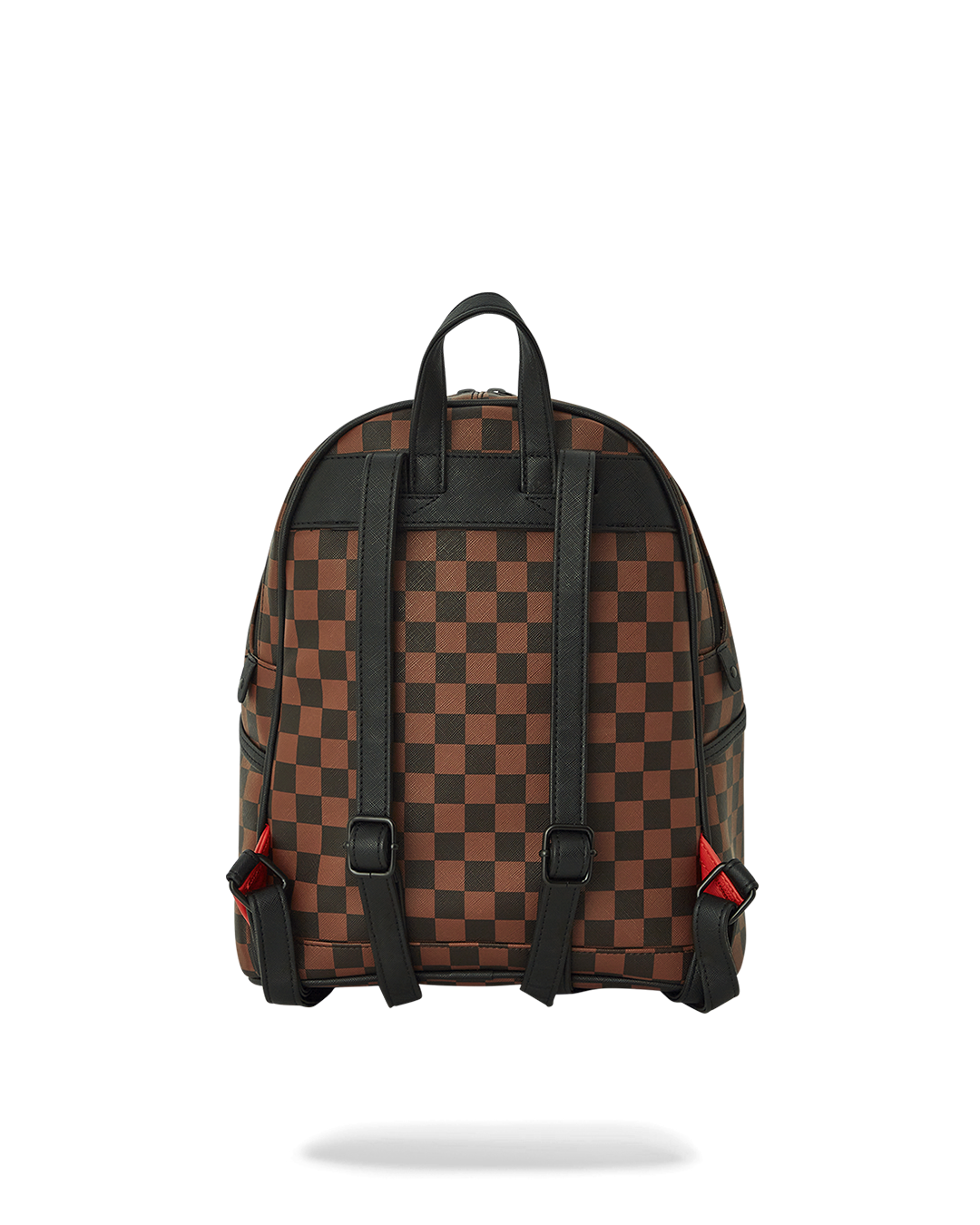 Side view showing the adjustable straps of the shark backpack.