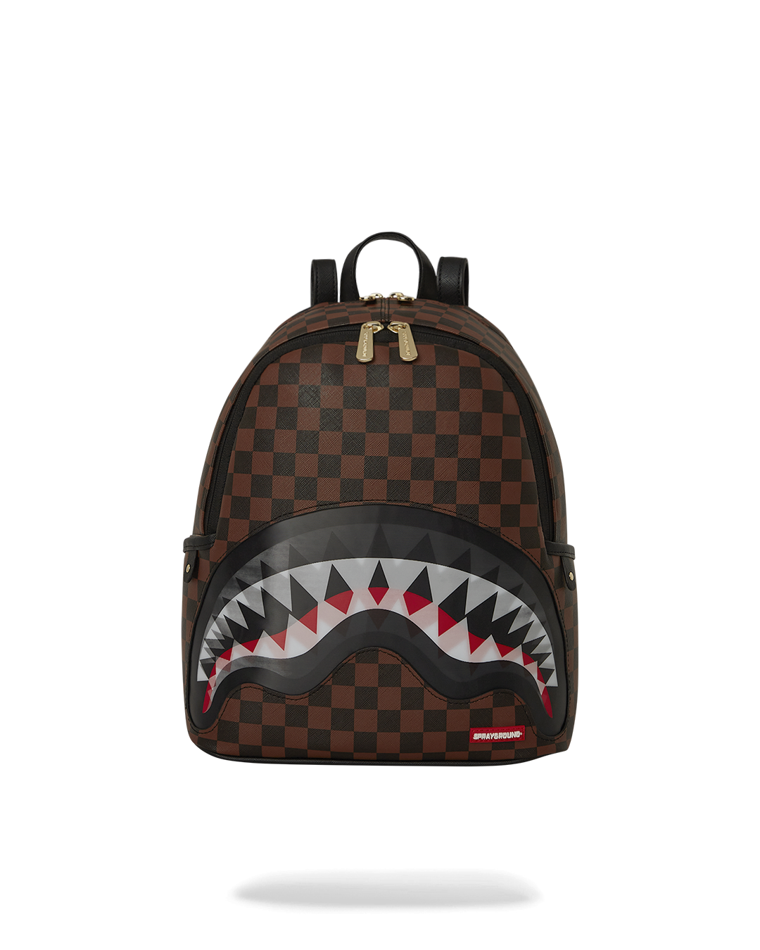 Front view of the savage faux leather backpack featuring a lenticular design.