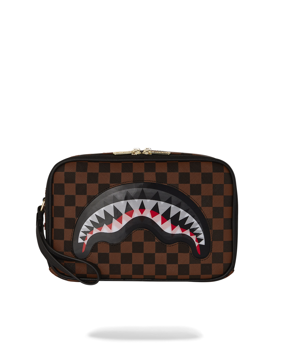 Lenticular Sharkmouth Toiletry Bag with crossbody strap
