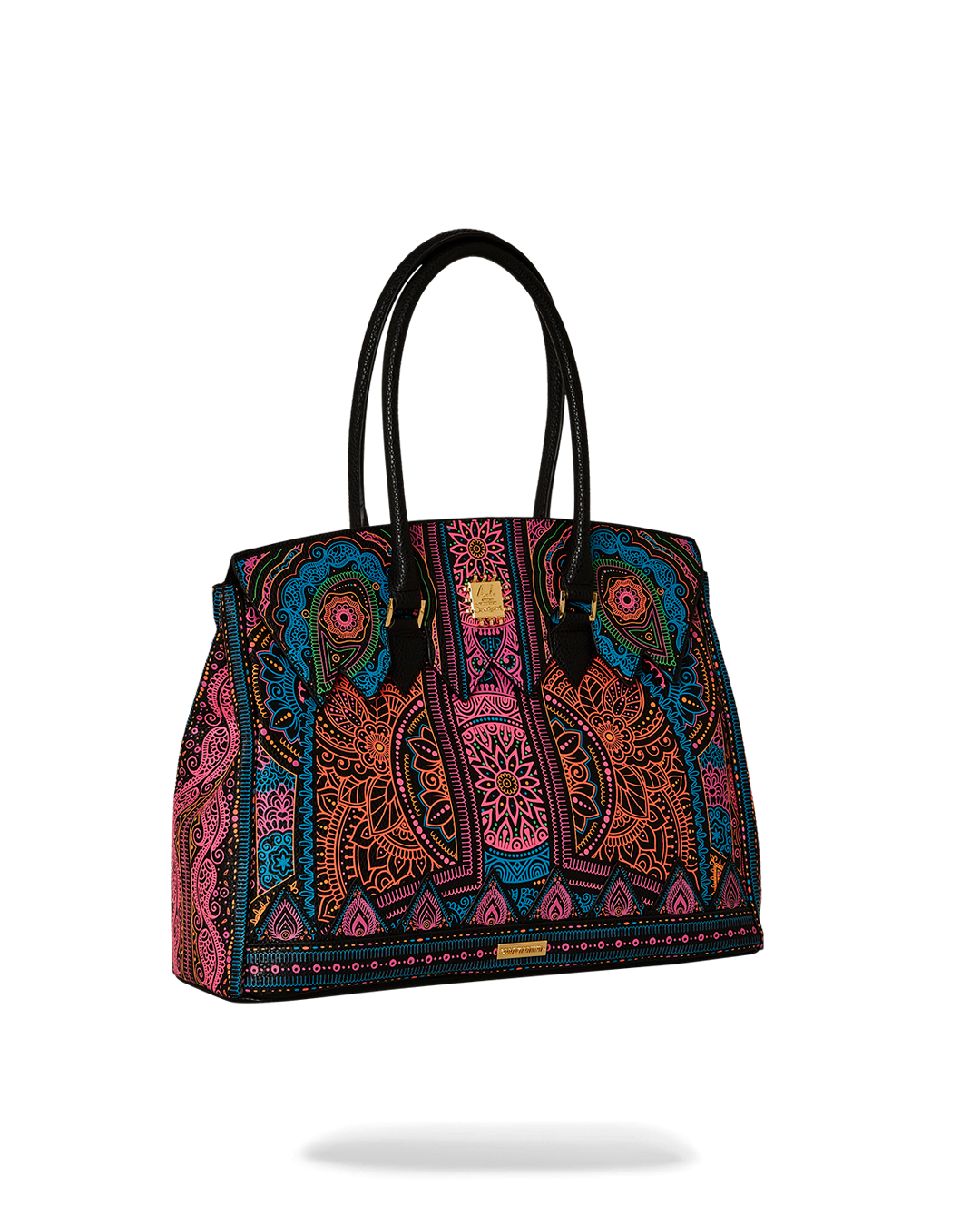Interior detail of zippered pocket in eco-conscious designer handbag