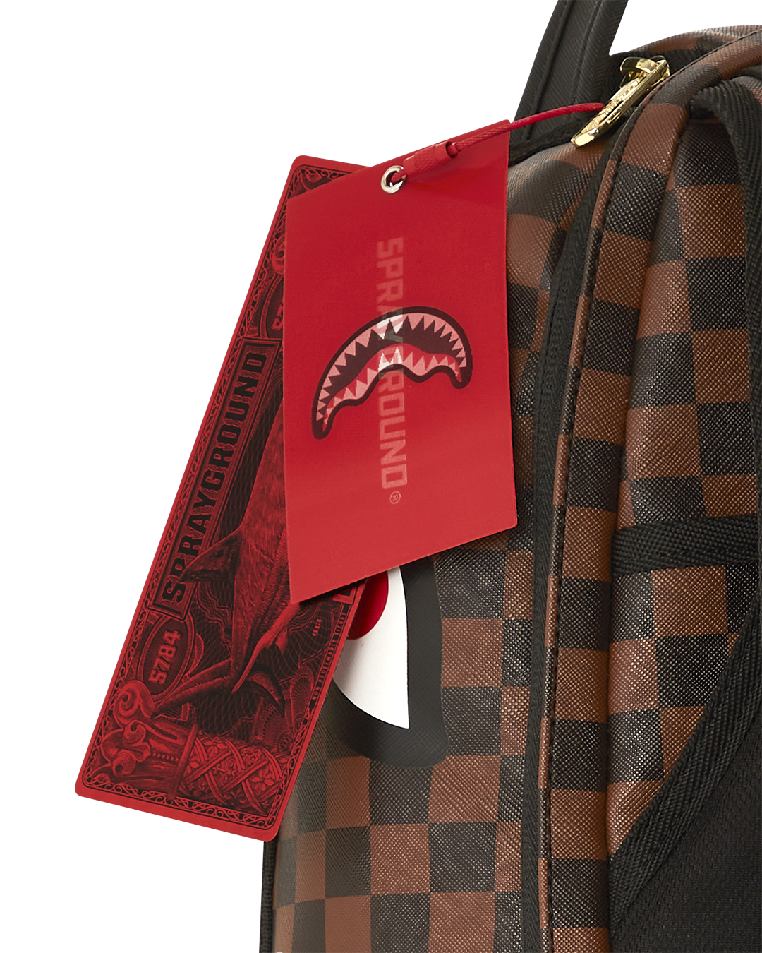 Henny Victory Lap backpack worn with skateboard attached, urban setting.