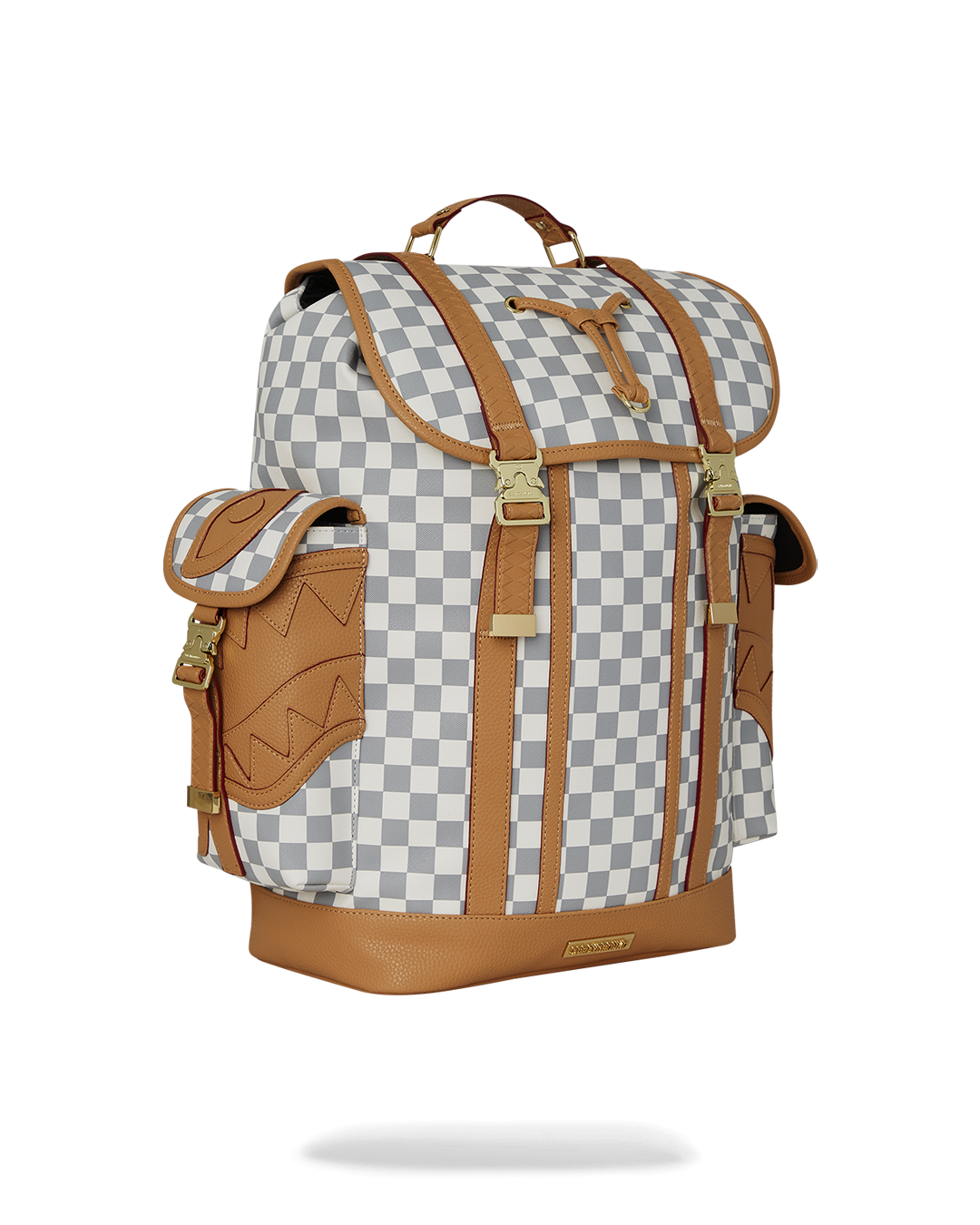 Open compartment revealing laptop sleeve and interior organization pockets