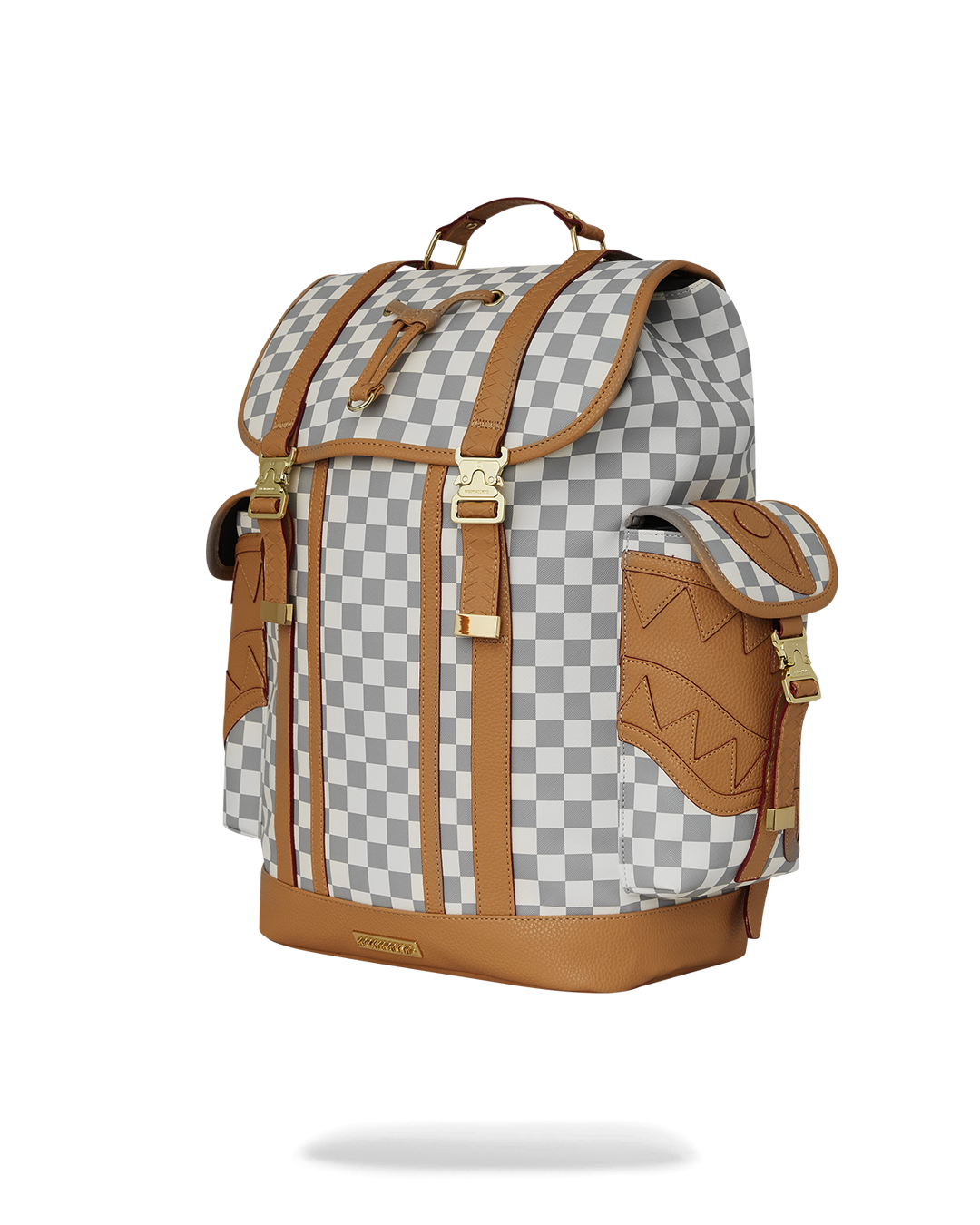 Open compartment revealing laptop sleeve and interior organization pockets