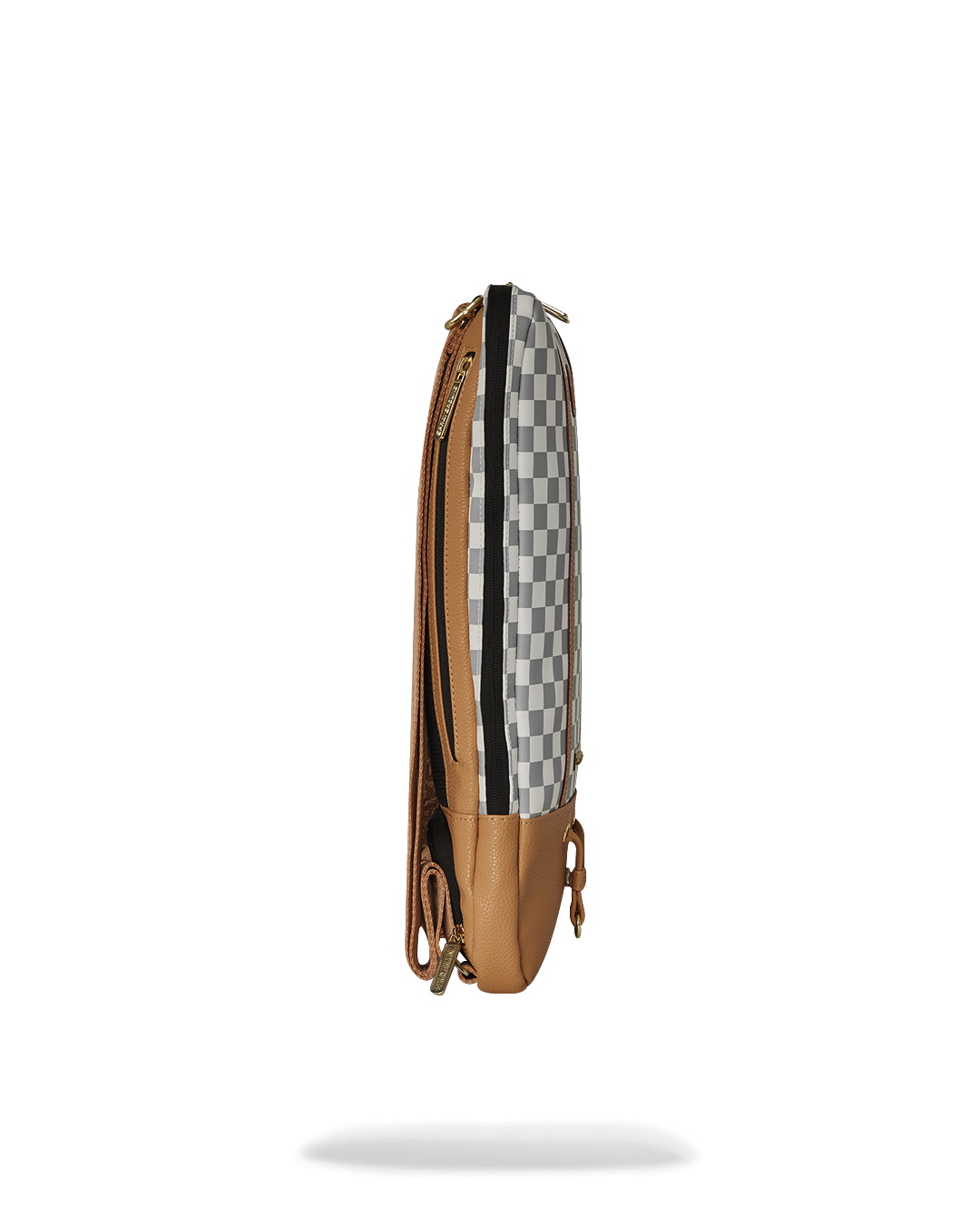 Interior view of Henny Latte backpack showing laptop compartment and organizer.