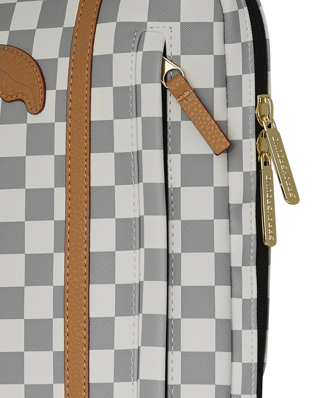 Interior view of Henny Latte backpack showing laptop compartment and organizer.