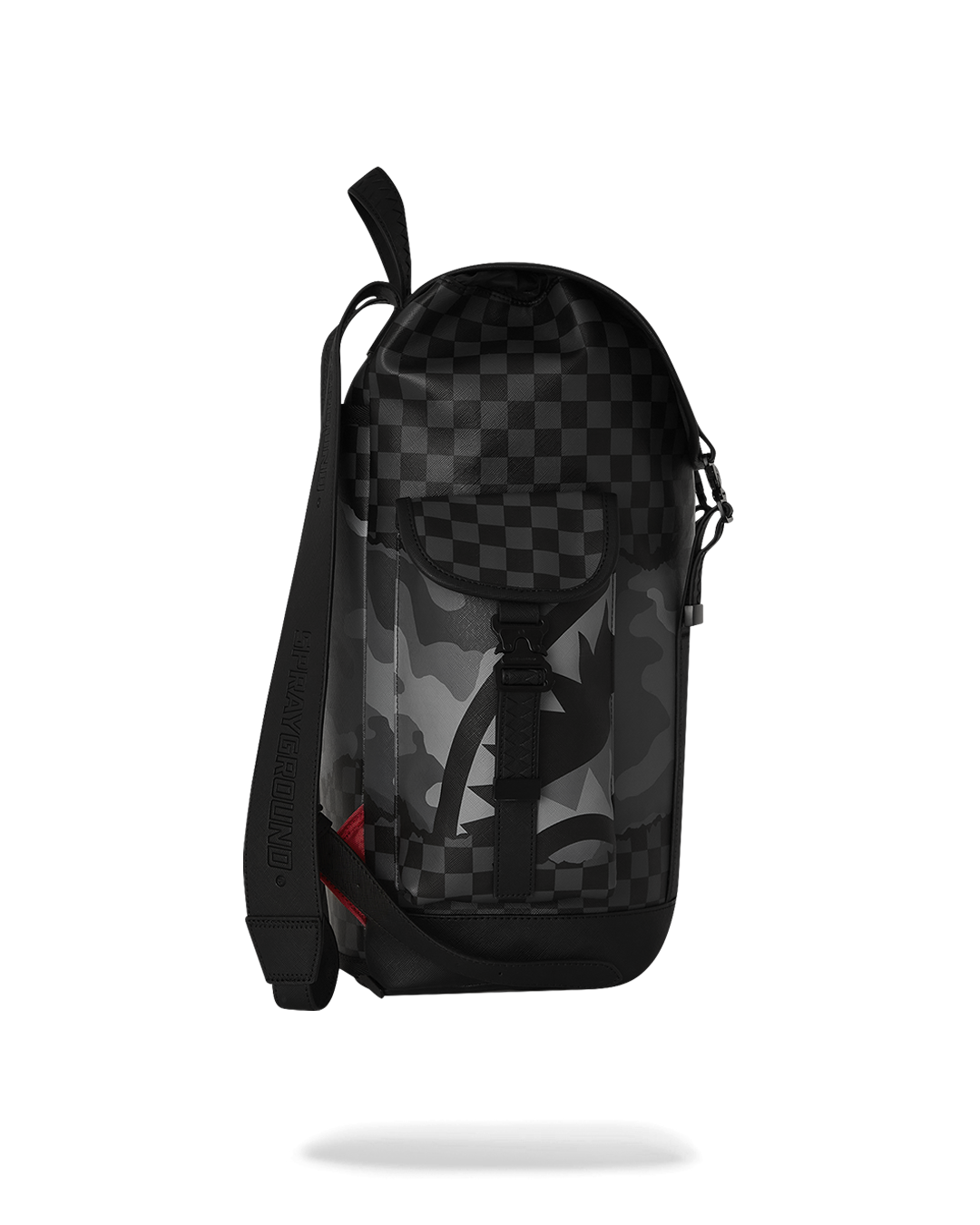 Interior view showing the dedicated laptop compartment and mesh organizer pocket