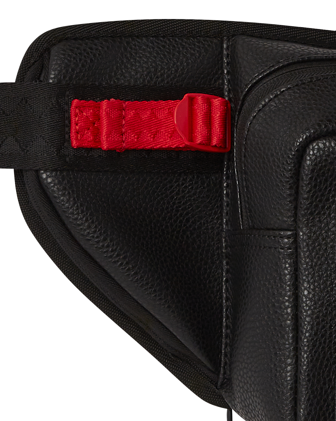 Model wearing the waist pack crossbody during a jog