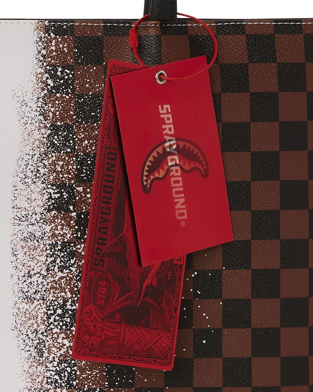 Front view of the water-resistant leather laptop and tablet bag with cheetah print