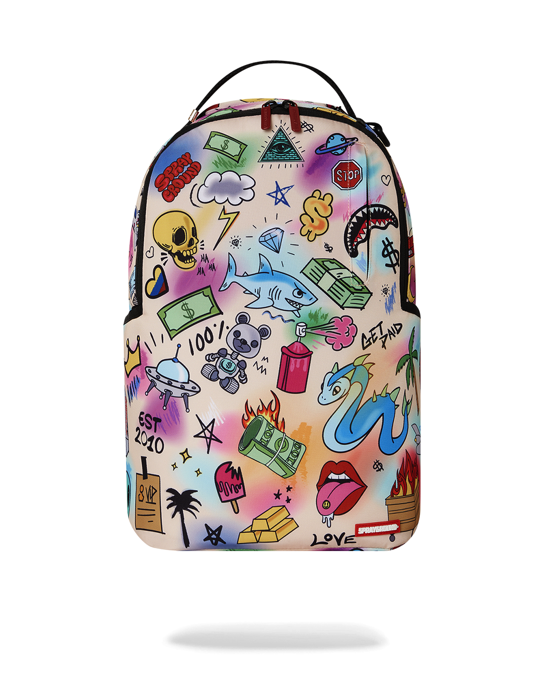 AdventureReady Travel Backpack for Women - front view with multiple pockets