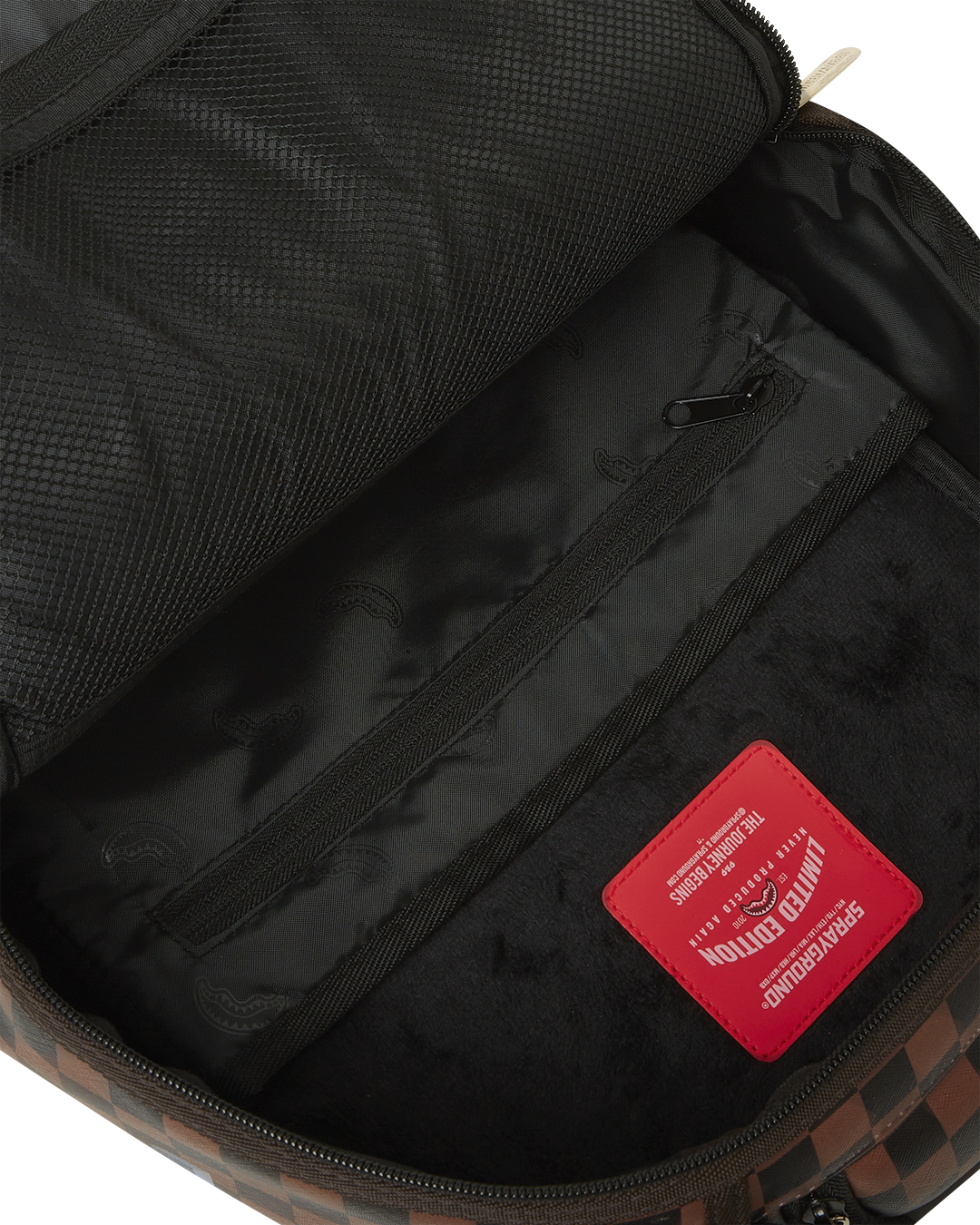 Side angle showing ergonomic straps and side pockets