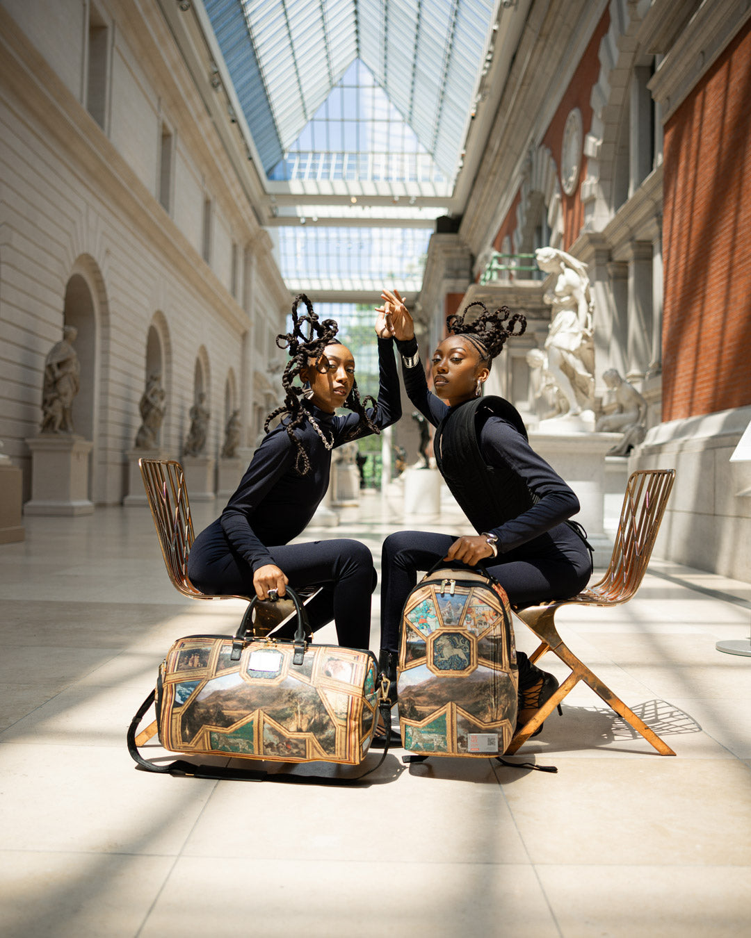 Backpacks exterior featuring multiple pockets and ergonomic mesh back padding