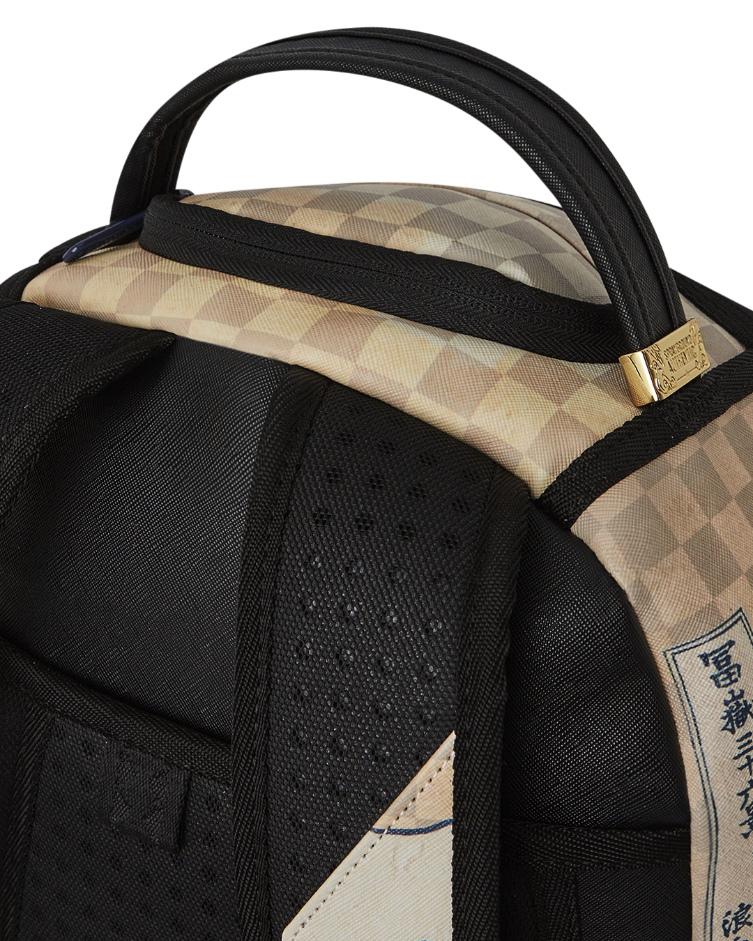 The Met Hokusai backpack featuring the Great Wave in faux leather, front view