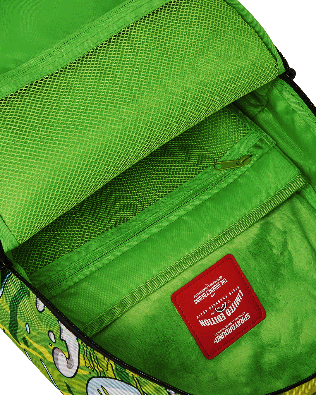 Back sleeve feature connecting to carry-on luggage for easy airport travel
