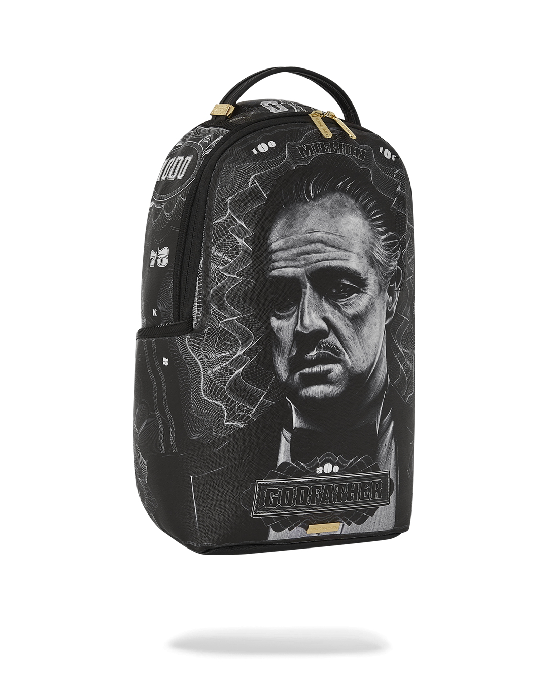 Close-up of the backpacks ergonomic padded straps and back panel