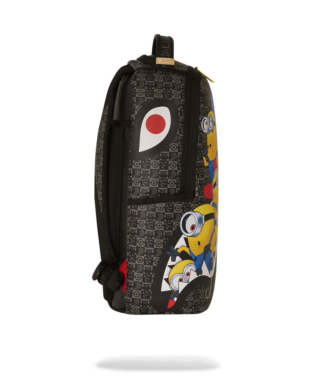 Person wearing the Sprayground crossbody bag style with adjustable straps