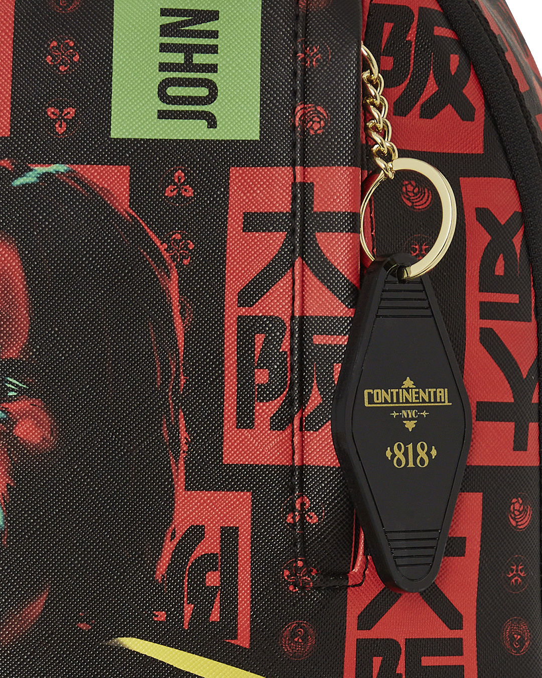 Peak Design Travel Backpack - John Wick Edition side view, highlighting the durable faux leather and side pockets
