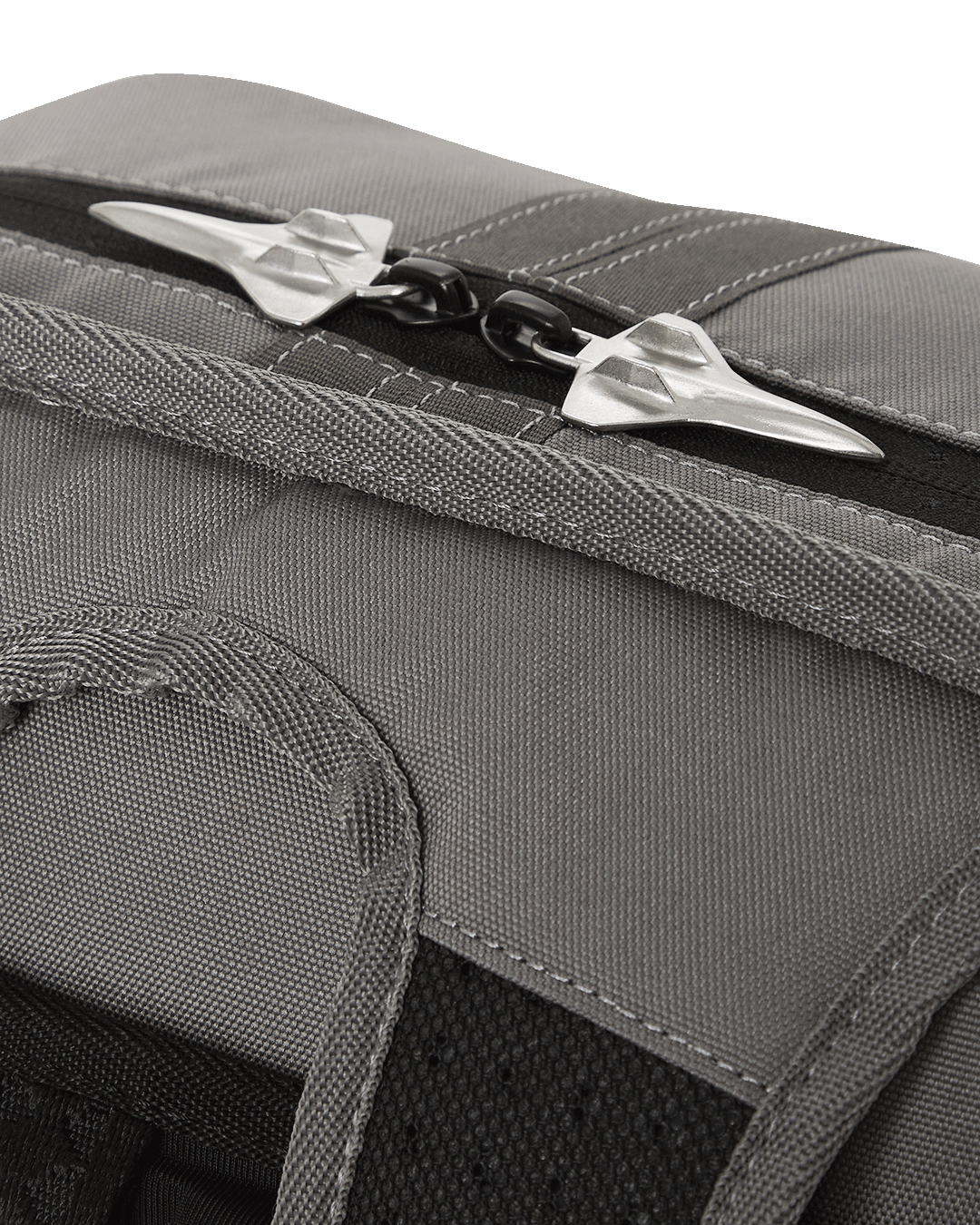 Side view showcasing the ergonomic mesh back padding and adjustable straps.