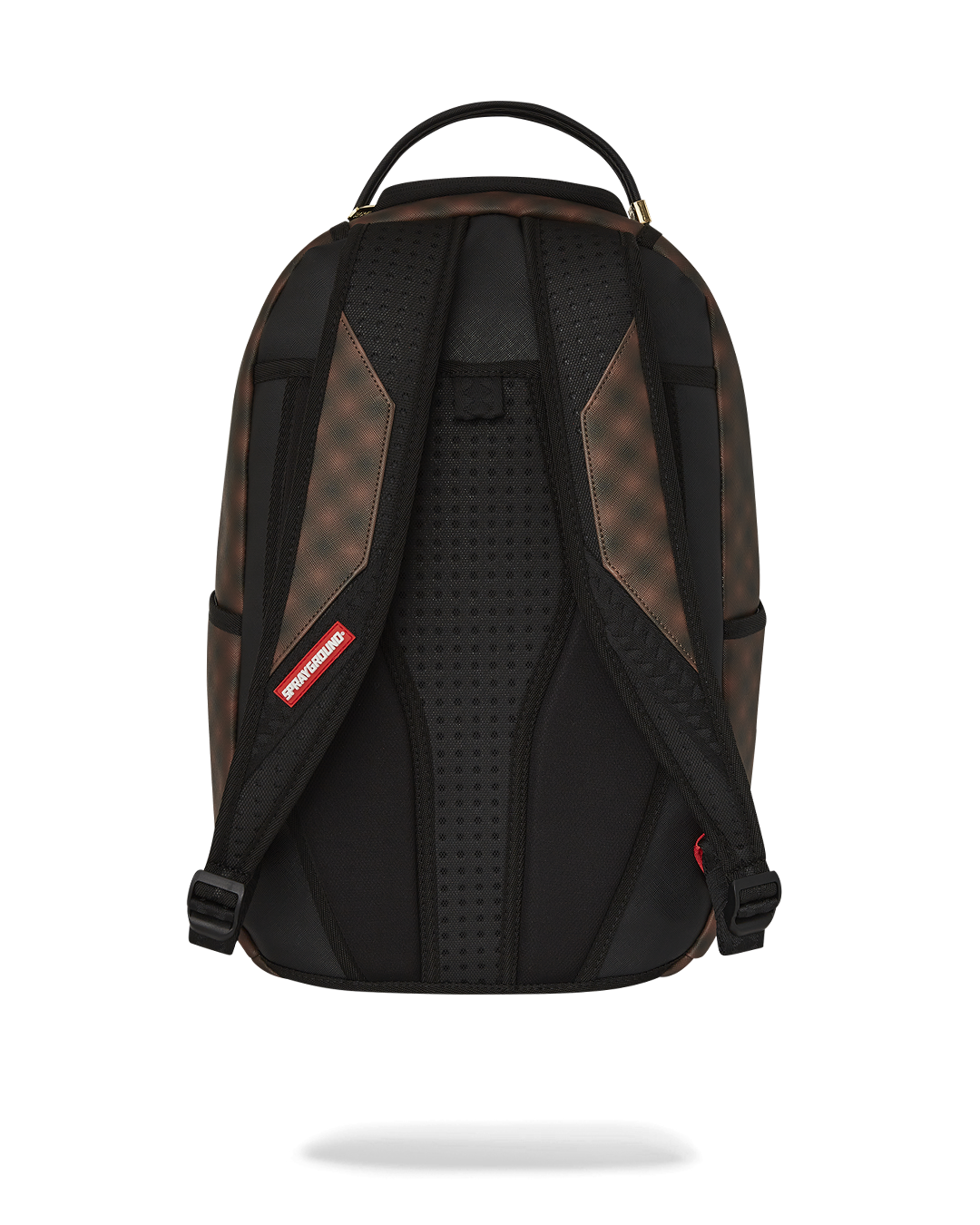 Parisian Chic Faux Leather Laptop Backpack for Women - Front view with open pockets