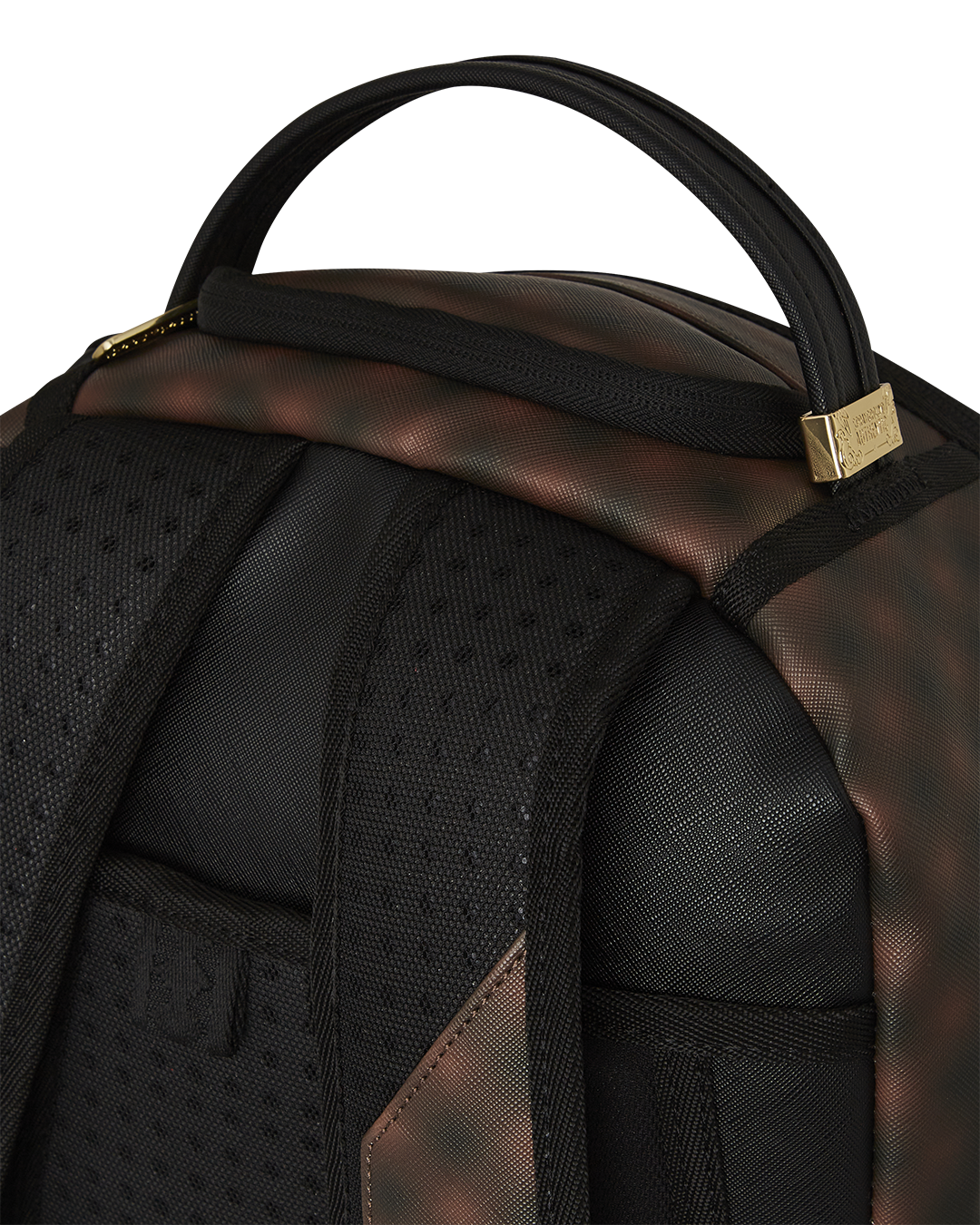 Parisian Chic Faux Leather Laptop Backpack for Women - Front view with open pockets