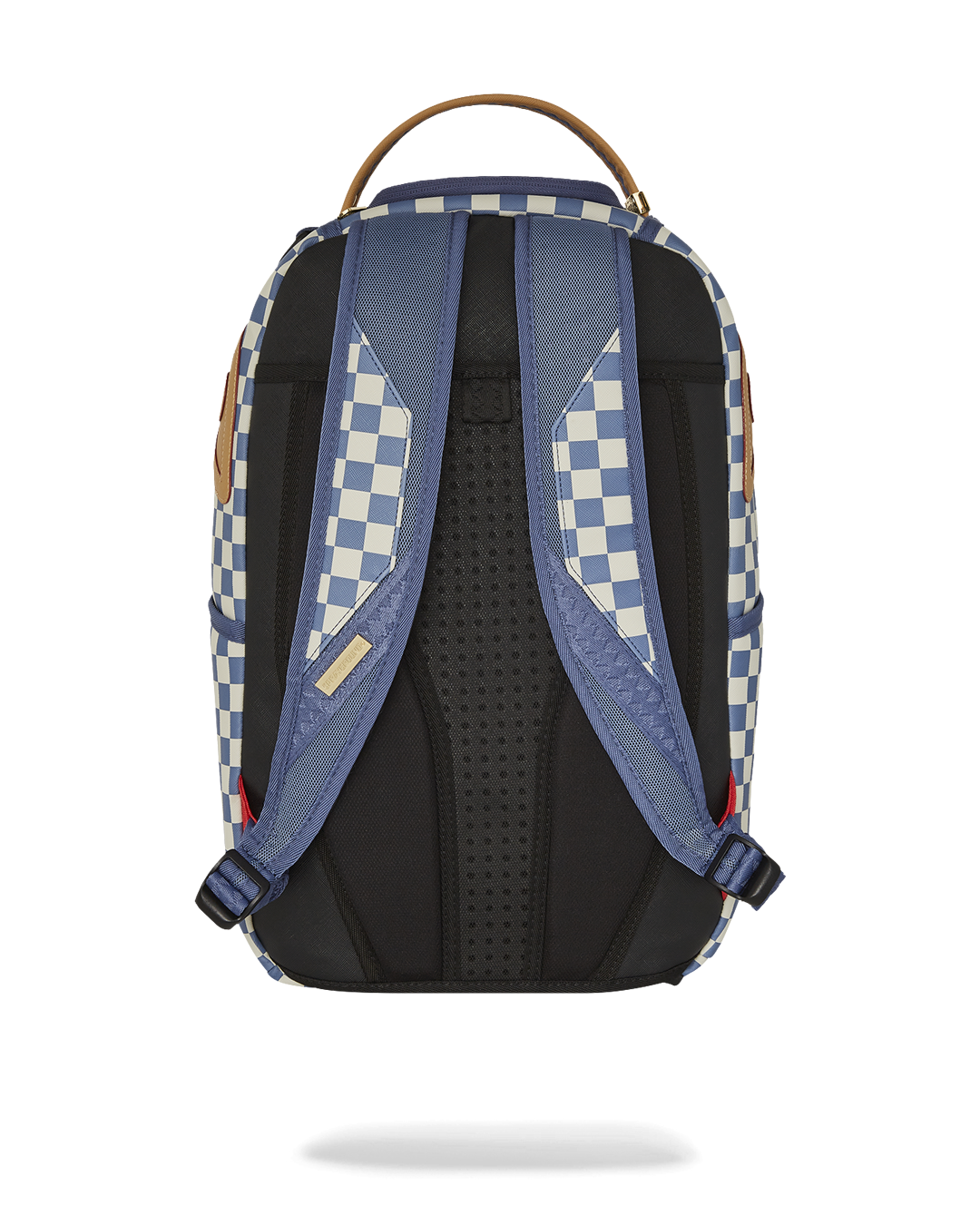 Sprayground shark backpack worn casually with streetwear