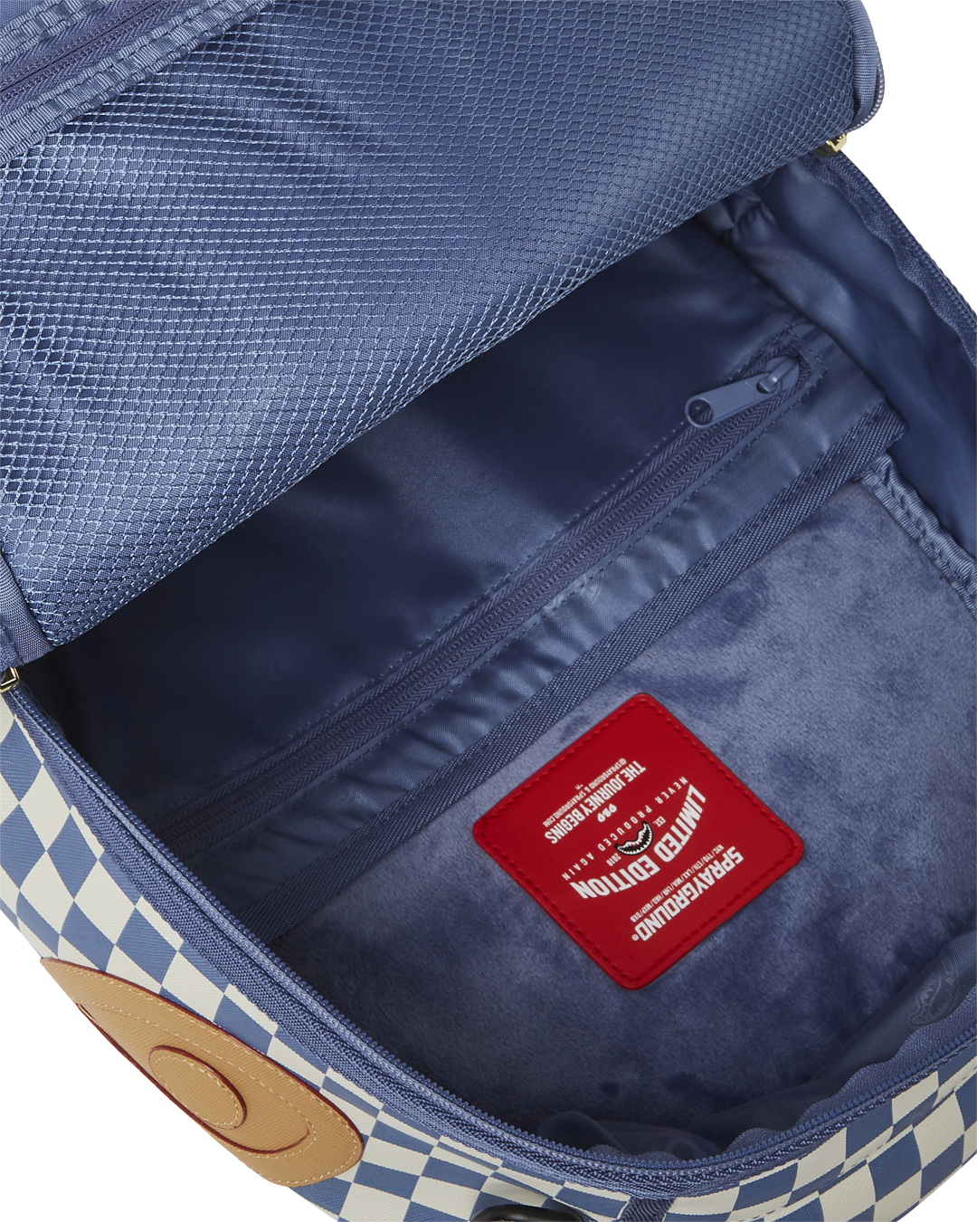Side view showing ergonomic straps and pockets