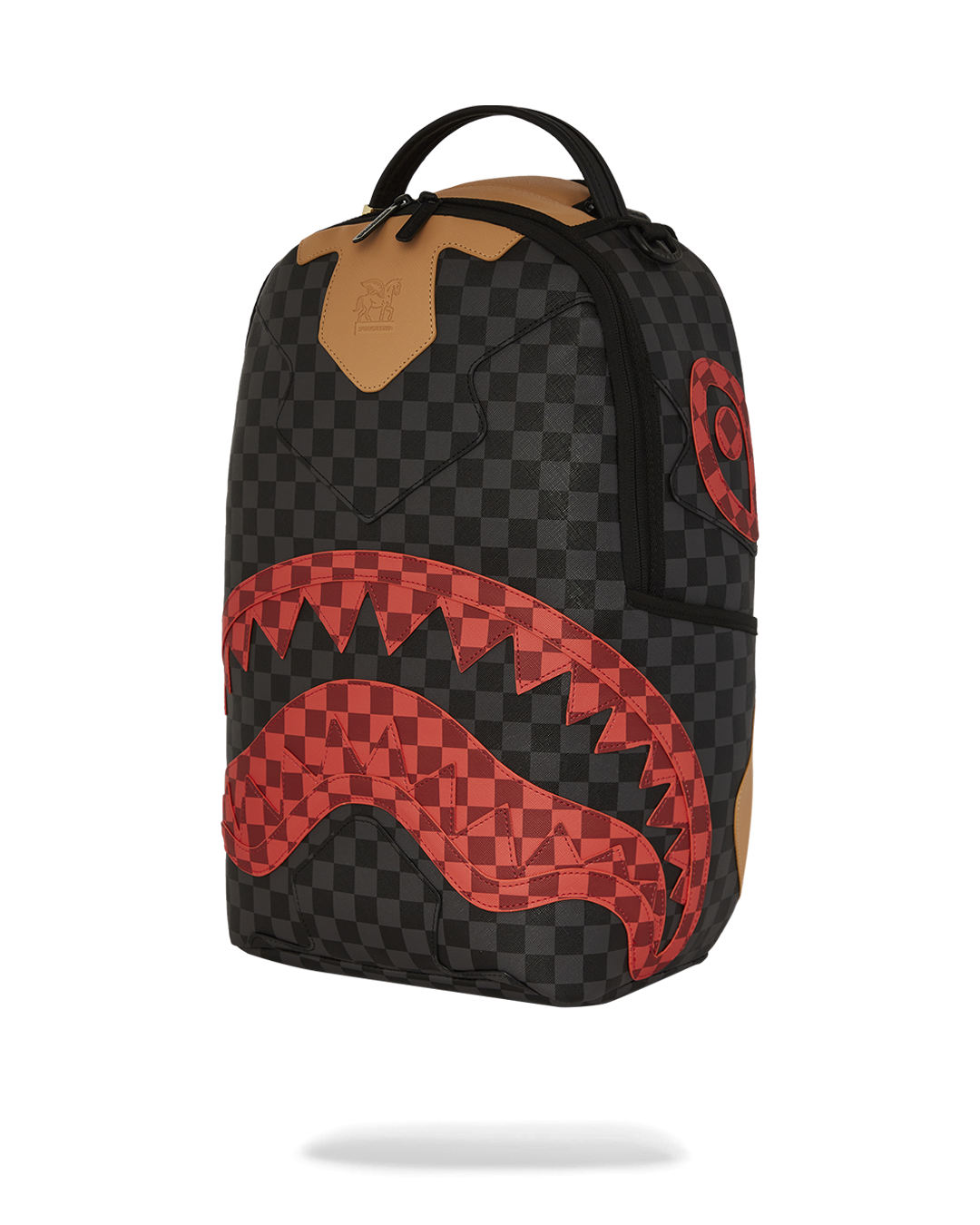 Backpack connected to rolling luggage via slide-through sleeve, ideal for airport travel.