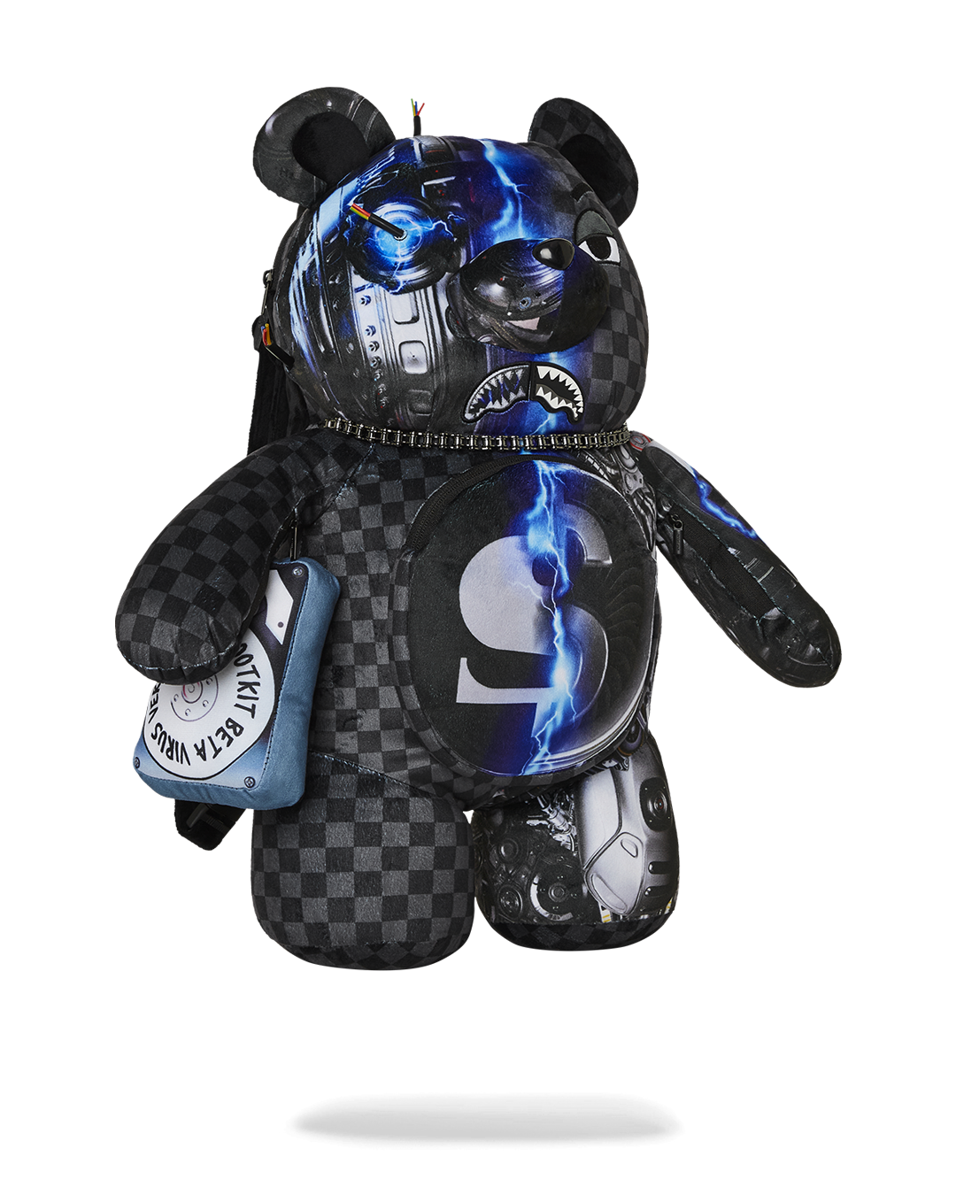 Limited Edition Teddy Bear Designer Backpack - Cyborg Roboandroid - Image 3