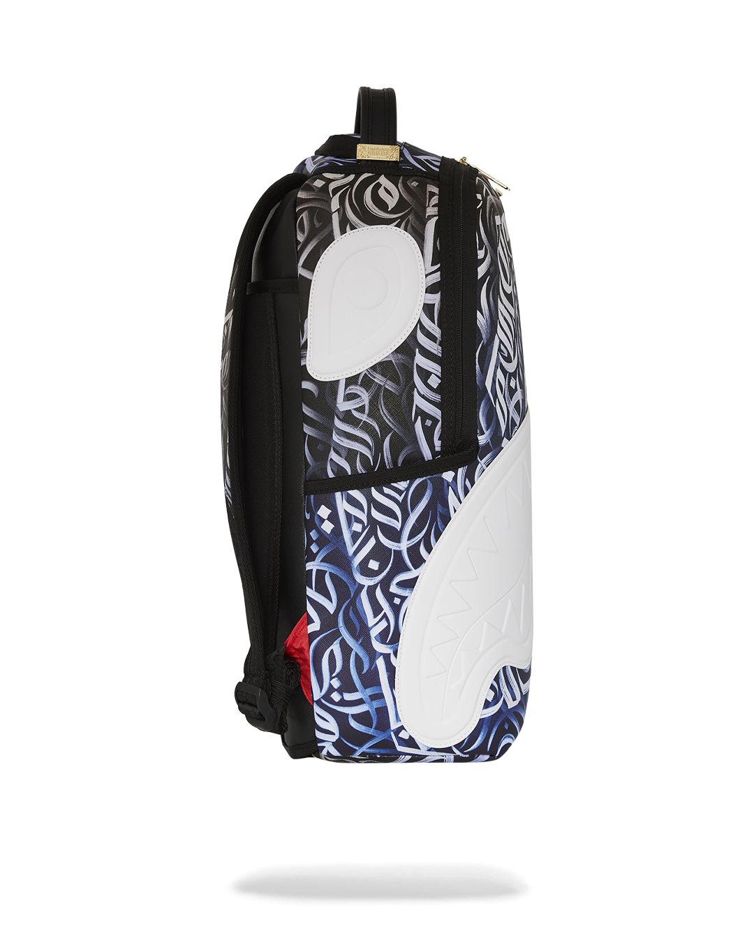 Open interior showcasing velour-lined laptop compartment and organizer pockets