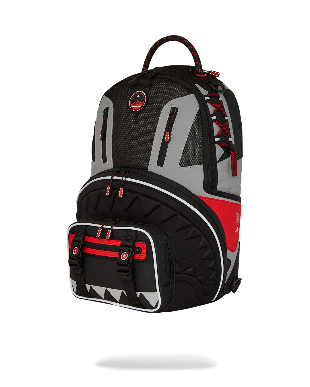 Arctic Deluxe backpack in use, styled with urban travel gear.