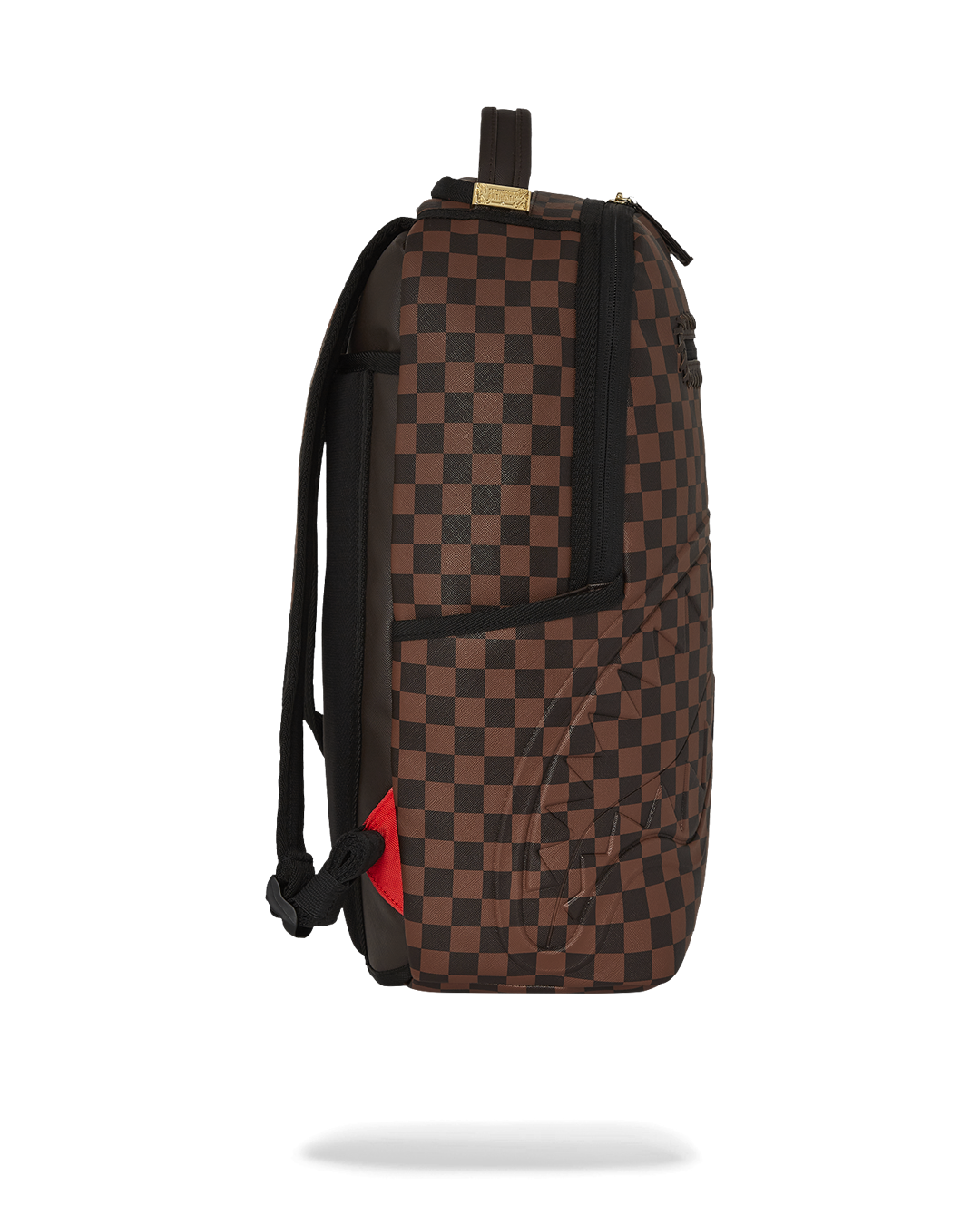 Designer backpack with side pockets and zippered stash pocket, ideal for golf travel