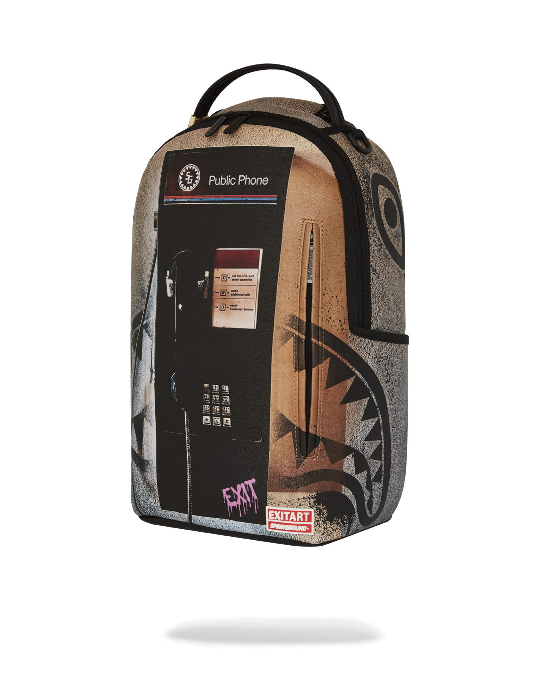 Interior view of the backpack featuring the laptop compartment.