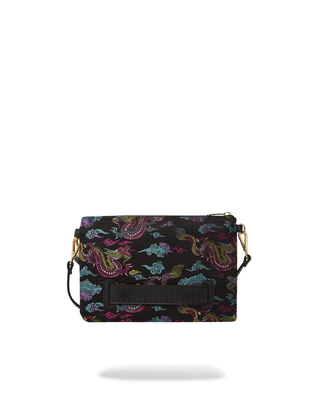 Lifestyle image of the clutch bag paired with evening attire