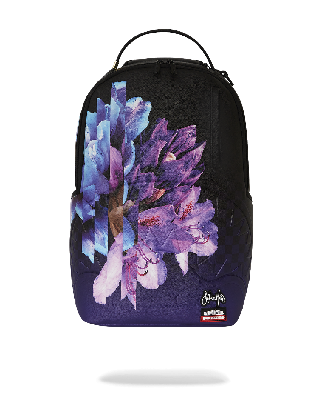 Front view of Wynwood Walls street art backpack with graffiti design