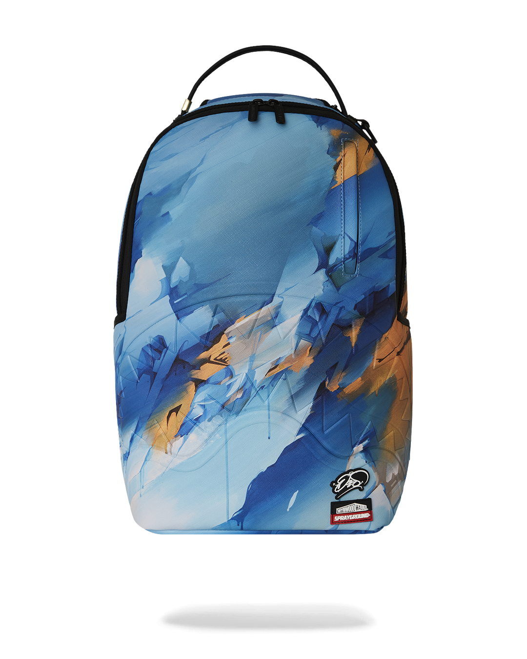 Front view of the Urban Art Graffiti Backpack with vibrant graffiti design.