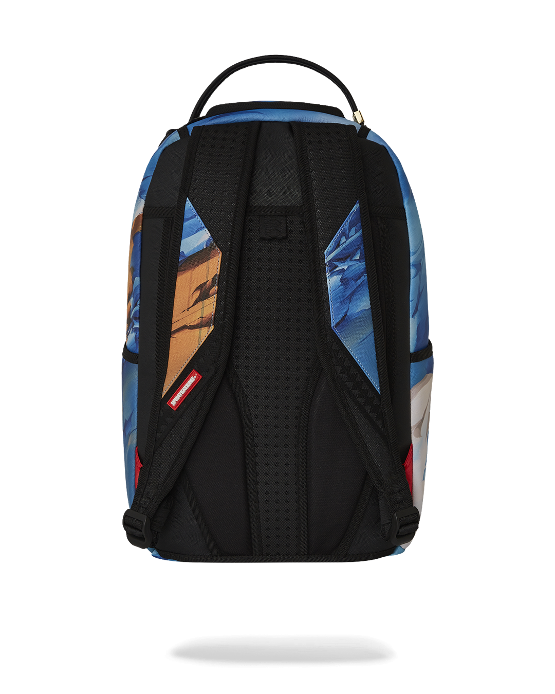 Front view of the Digital Art Inspiration Sprayground backpack showcasing vibrant street art designs.