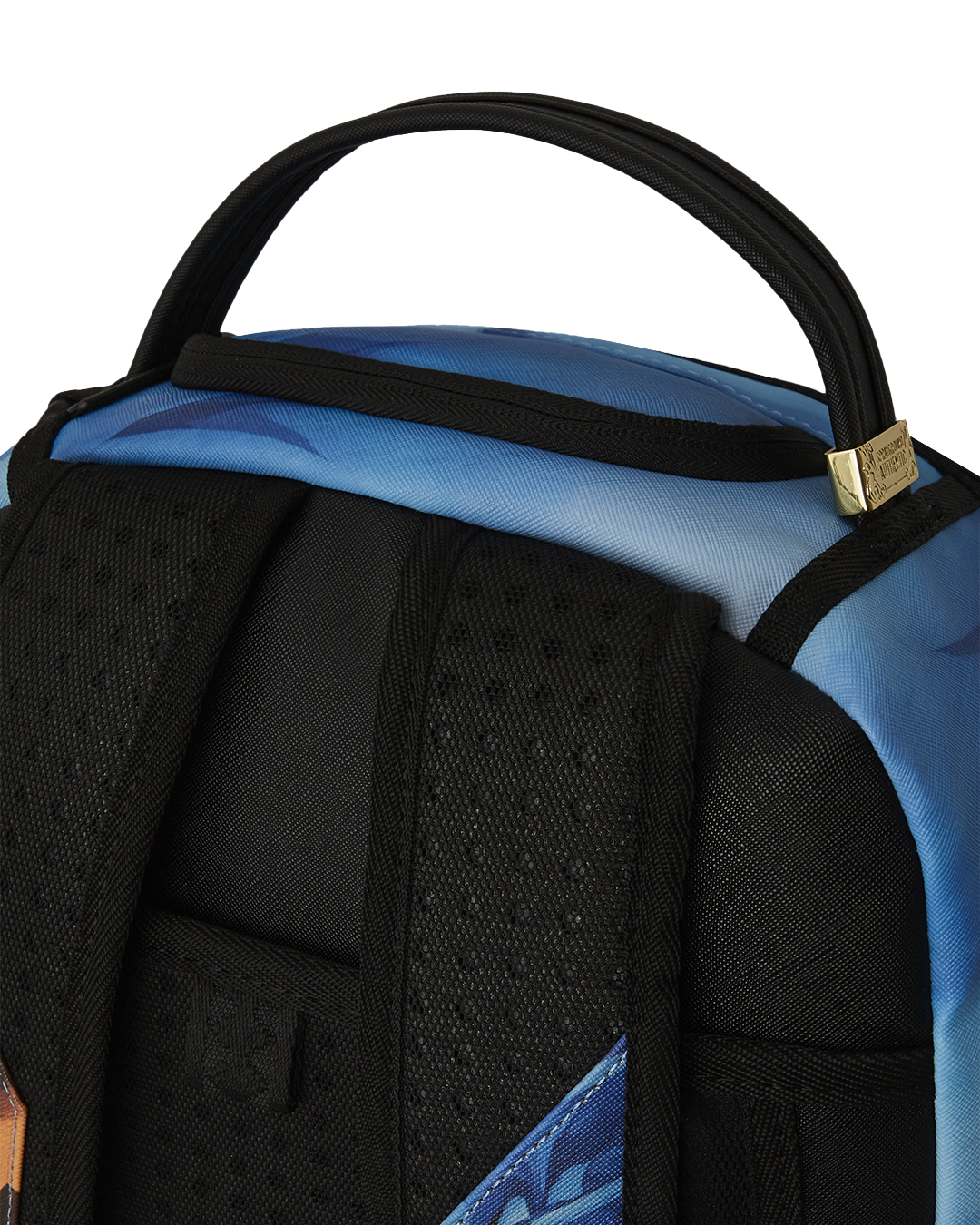 Front view of the Digital Art Inspiration Sprayground backpack showcasing vibrant street art designs.