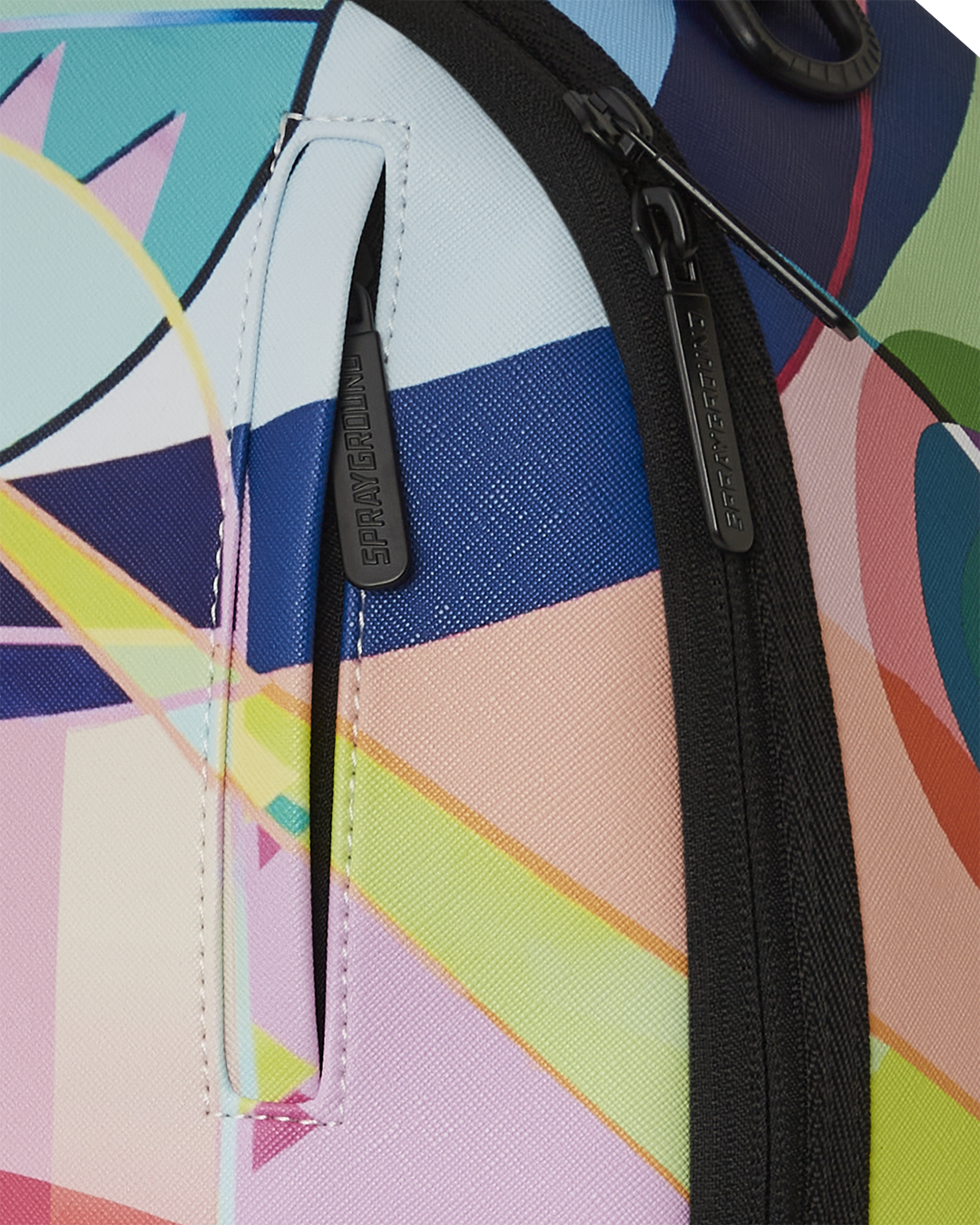 Close-up of the ergonomic mesh back padding and adjustable straps.