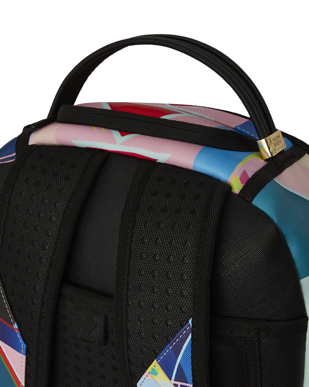 Front view of Wynwood Walls Urban Art Backpack showcasing street art design.