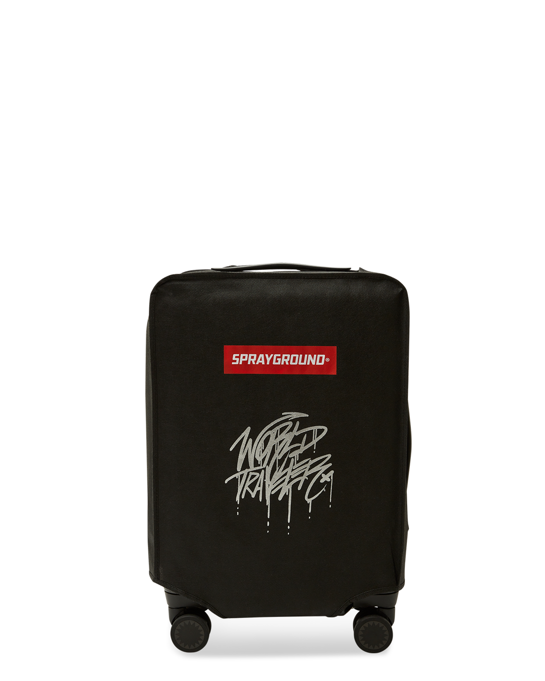 Interior of the durable travel suitcase with organized pockets and compression straps