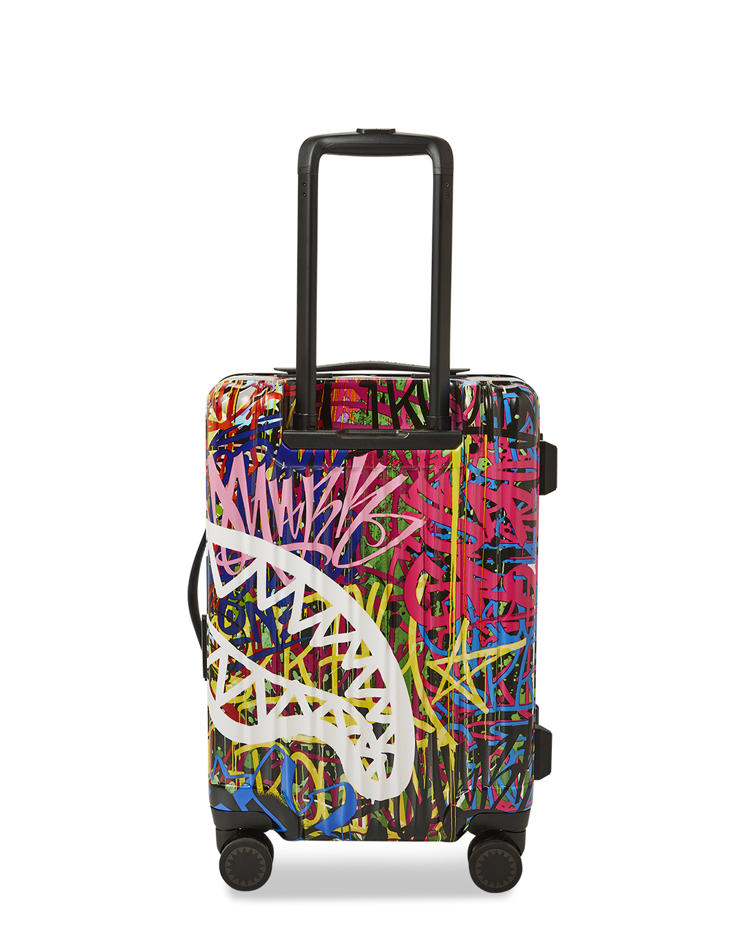 Hard shell carry-on luggage with spinner wheels and TSA locks, ideal for city travelers