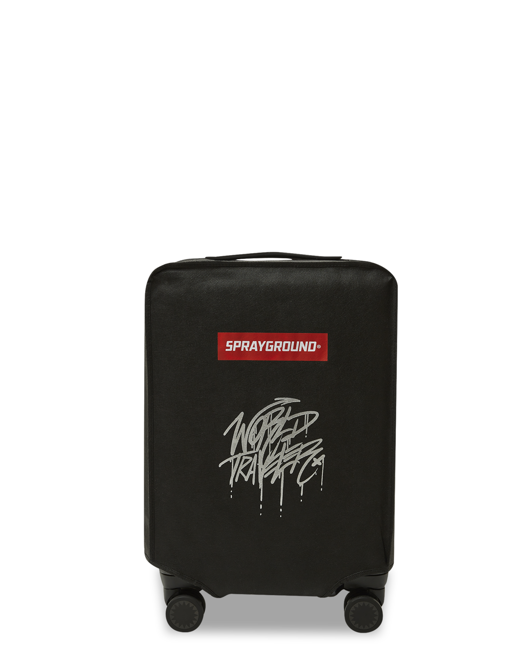 Close-up of the luggages 100% Polycarbonate shell and Aluminum Alloy frame, showcasing its strength and durability.
