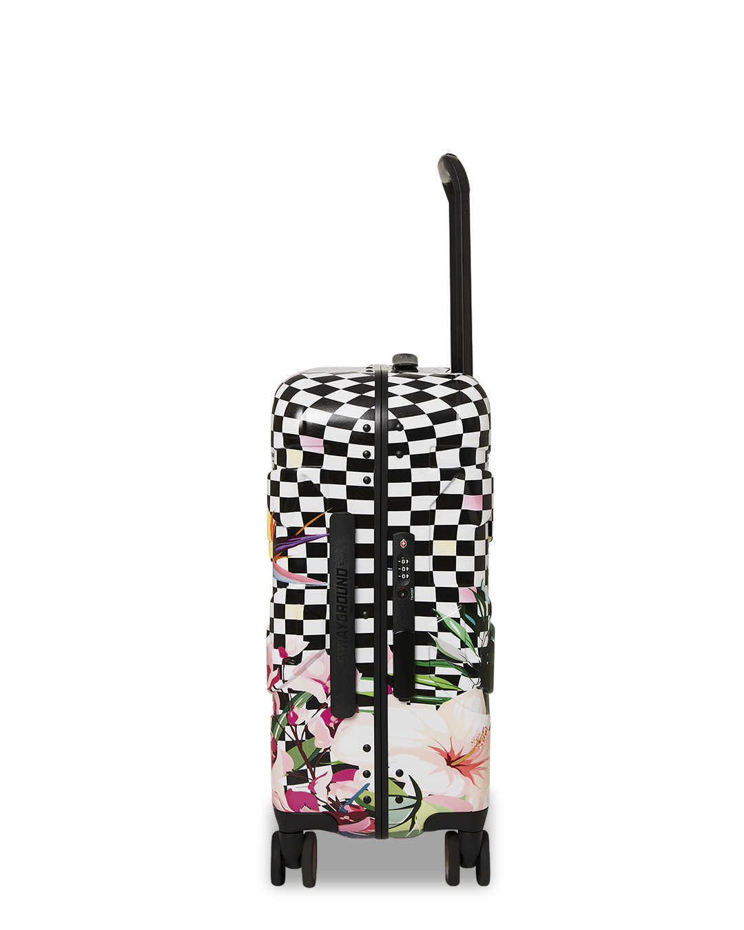 Sharknautics Hardshell Luggage with patented shark sculpture design, ideal for travelers seeking durable and stylish luggage.