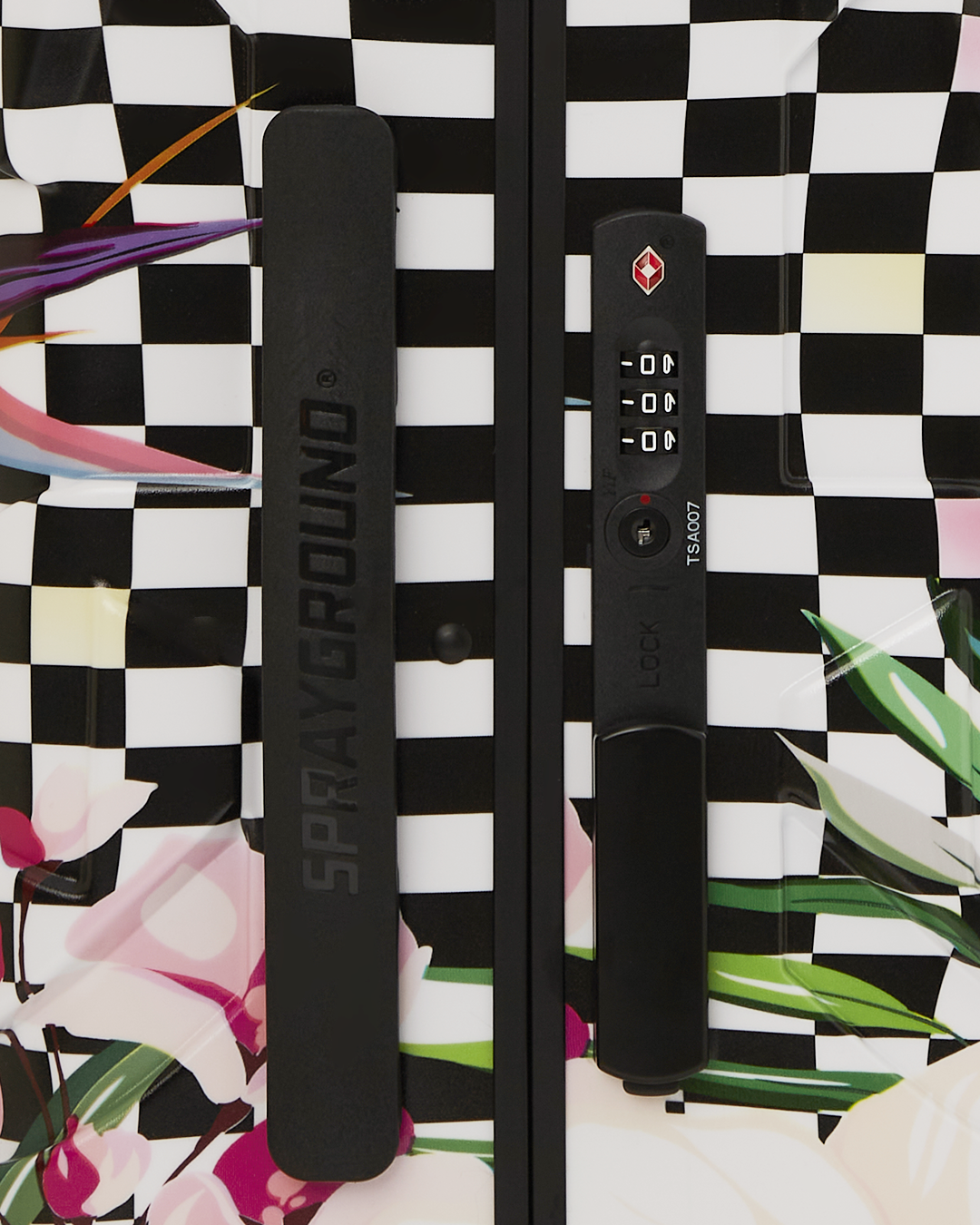 Interior view of the luggage, featuring multiple pockets and compression straps for organized packing.