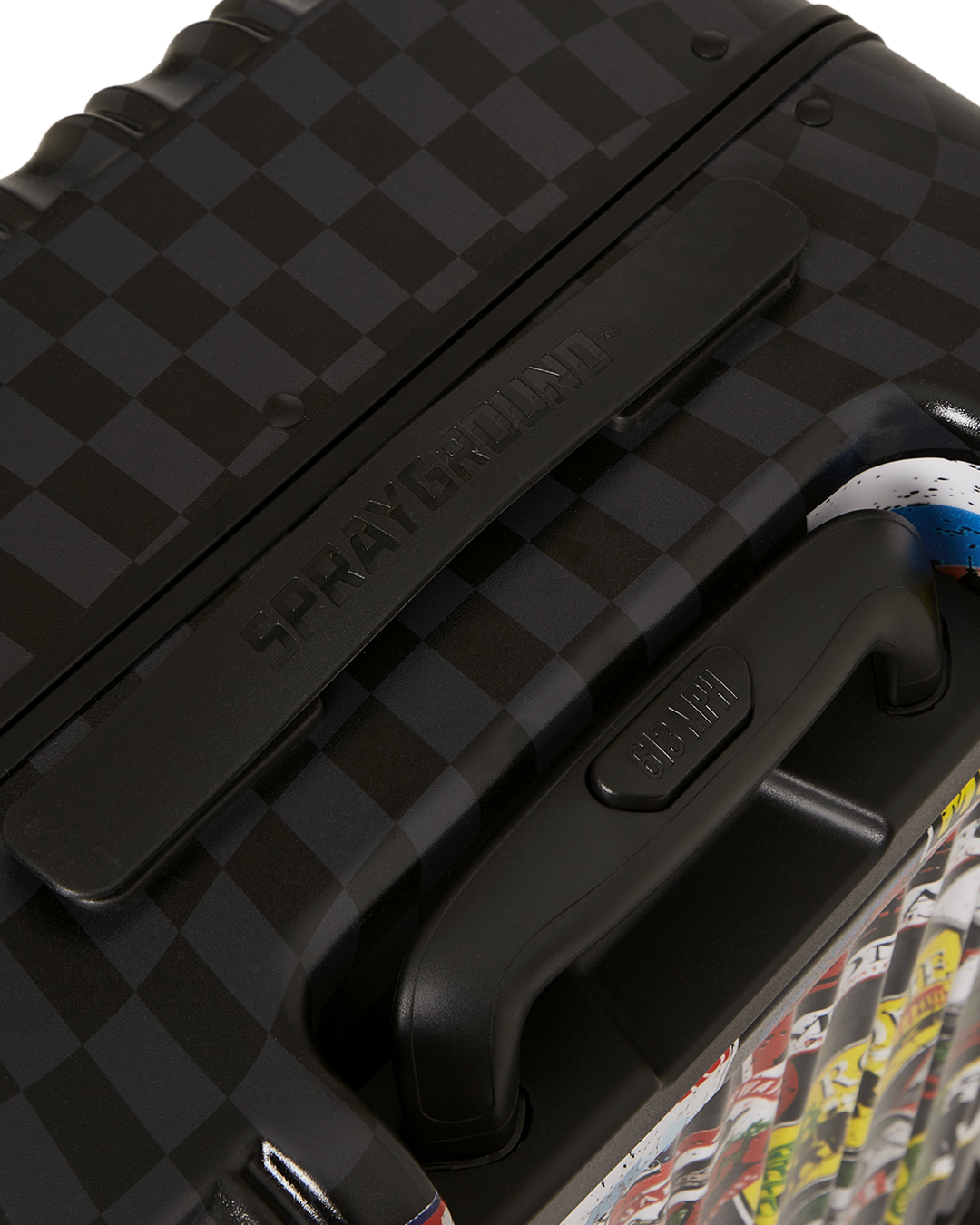 Sharknautics Hardshell Carry-On Luggage with 100% Polycarbonate shell, showcasing its durability and sleek design.