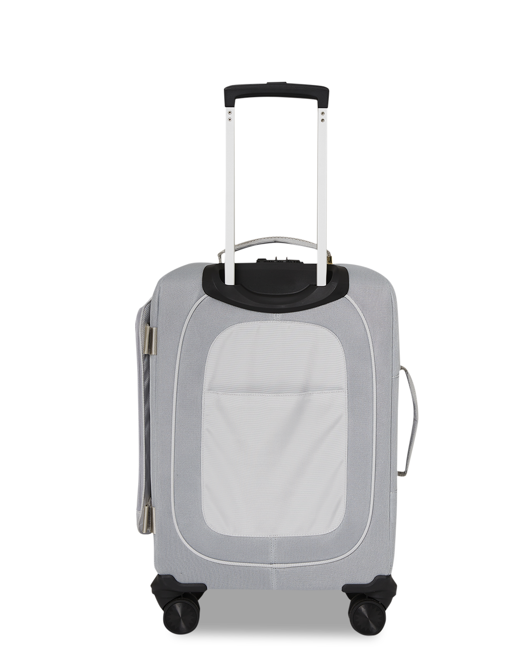 Proximo Special Ops hard shell carry-on luggage exterior with YKK zipper frame and faux leather handles