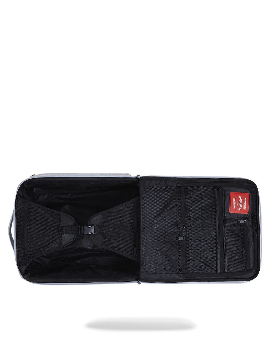 Proximo Special Ops hard shell carry-on luggage exterior with YKK zipper frame and faux leather handles