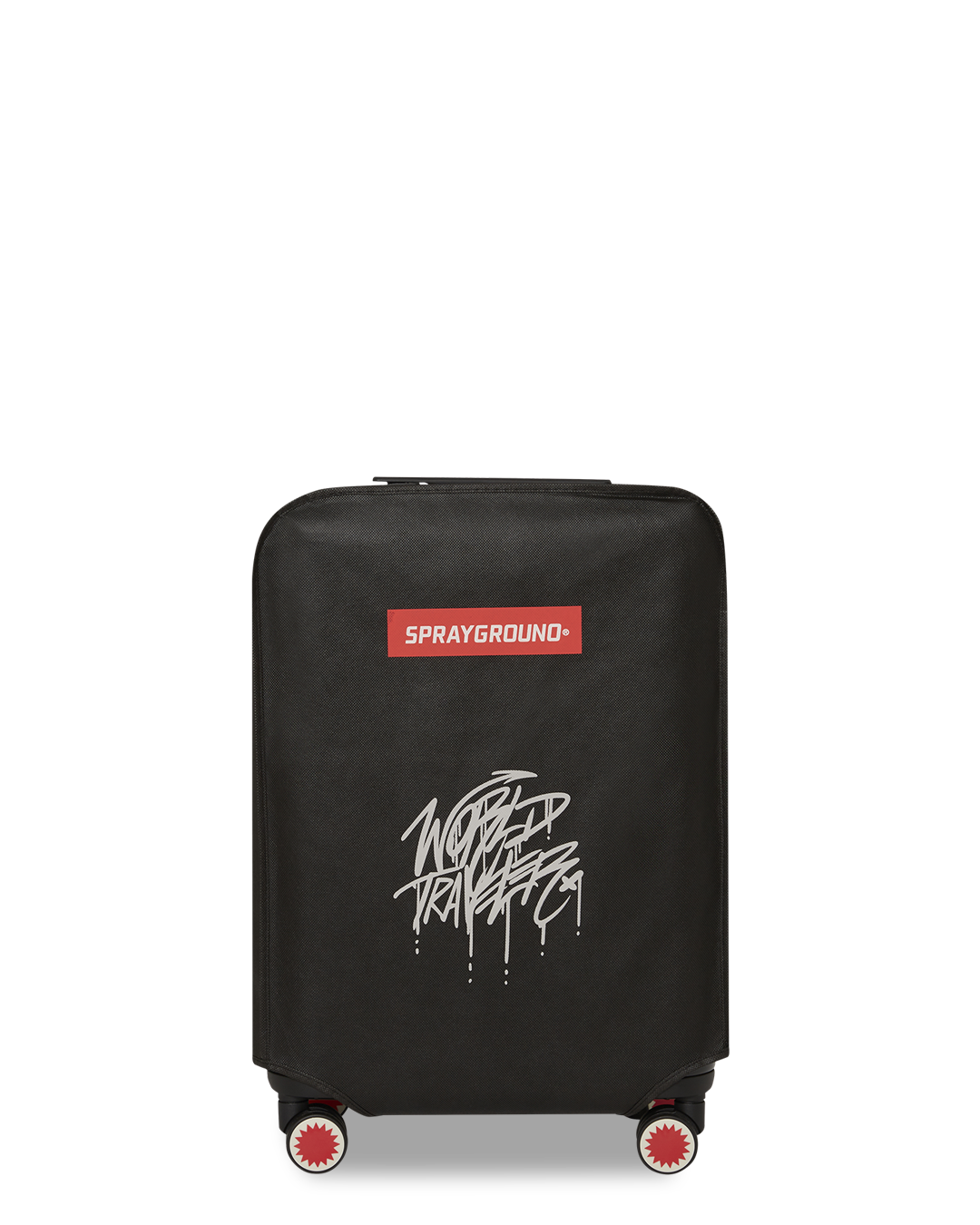 Sharknautics Hardshell Carry-On Luggage with TSA Locks, showcasing its durable polycarbonate shell and double spinner wheels.
